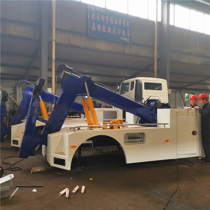 Cheap Price Emergency Rescue 6 Ton Carrier Self Loader Manual  Winch Lifting Tow Truck Wrecker  Equipment
